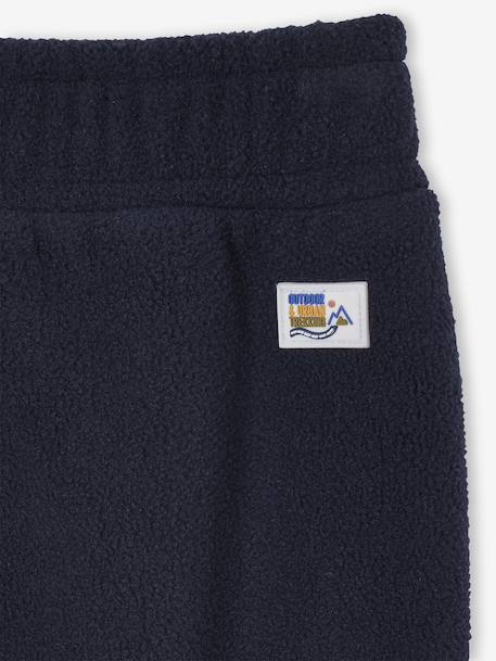 Fleece Joggers for Boys navy blue - vertbaudet enfant 