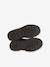 Patent Boots with Zip & Elastic for Girls brown+navy blue - vertbaudet enfant 