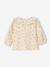 Blouse bébé imprimée en velours vanille - vertbaudet enfant 