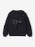 Christmas Sweatshirt with Sequinned Bow for Girls anthracite+red - vertbaudet enfant 