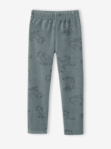 Disney® ROI LION boys' velvet pyjamas printed green - vertbaudet enfant 