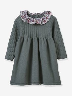 Bébé-Robe, jupe-Robe en tricot col en tissu Liberty bébé
