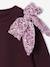 Sequinned Bow Sweatshirt for Girls plum - vertbaudet enfant 