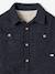 Lined Flannel Shirt for Boys marl grey - vertbaudet enfant 