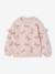 Christmas Special Sweatshirt with Candy Cane Glittery Hearts & Ruffled Sleeves for Girls ecru+rosy - vertbaudet enfant 