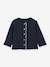 Cardigan in organic cotton fleece for babies CYRILLUS navy blue - vertbaudet enfant 