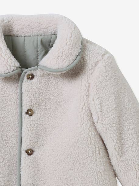 Veste réversible bébé vert d'eau - vertbaudet enfant 