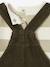 Baby sweatshirt + dungaree set khaki - vertbaudet enfant 