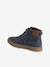 Boys' zipped synthetic boots navy blue - vertbaudet enfant 