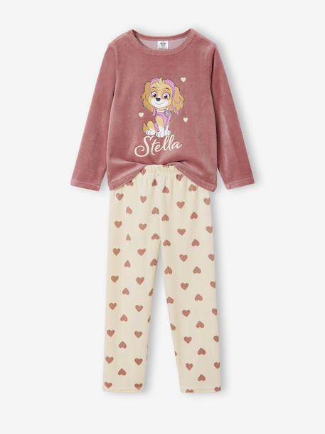 Pyjama fille Pat'Patrouille en velours blush - vertbaudet enfant 