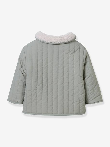Reversible Jacket for Babies, CYRILLUS aqua green - vertbaudet enfant 
