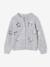Girl's Christmas cardigan with sequin stars marl grey - vertbaudet enfant 