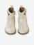 Boots enfant fille cuir zippées marine+or - vertbaudet enfant 