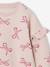 Christmas Special Sweatshirt with Candy Cane Glittery Hearts & Ruffled Sleeves for Girls ecru+rosy - vertbaudet enfant 