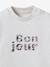 Sweat lettres en tissu Liberty bébé coton biologique beige - vertbaudet enfant 