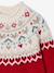 Girl's Christmas jacquard jumper red - vertbaudet enfant 