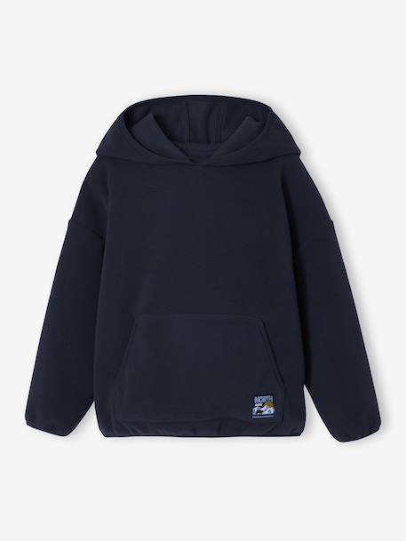 Hooded Fleece Sweatshirt for Boys slate blue - vertbaudet enfant 