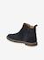 Elasticated Leather Boots for Children navy blue - vertbaudet enfant 