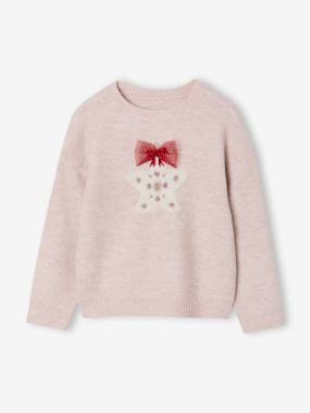 Pull fille noël étoile fil brillant - vertbaudet enfant Fille-Pull, gilet, sweat-Pull fille noël étoile fil brillant
