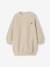 Girl's sherpa dress with embroidered detail vanilla - vertbaudet enfant 