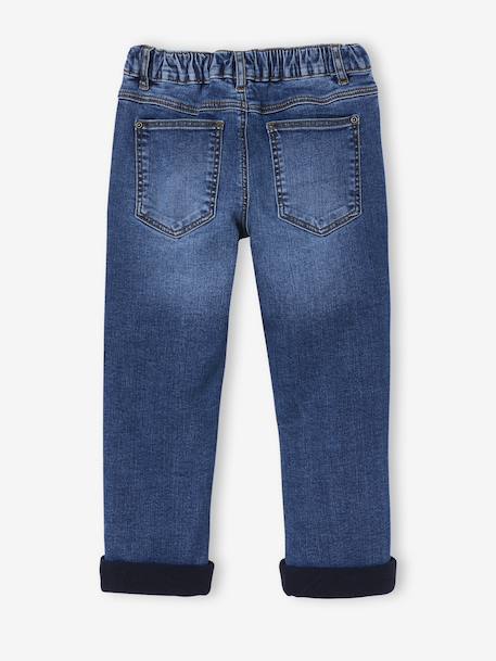Lined Denim Jeans for Boys stone - vertbaudet enfant 