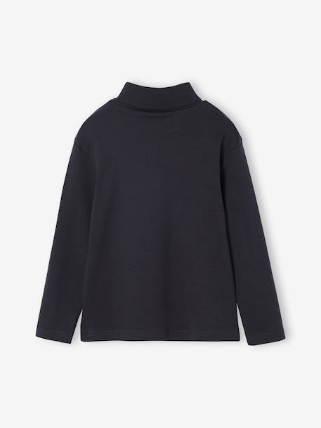 Pack of 3 Polo-Neck Tops BLUE MEDIUM TWO COLOR/MULTICOL+GREY LIGHT MIXED COLOR+khaki - vertbaudet enfant 