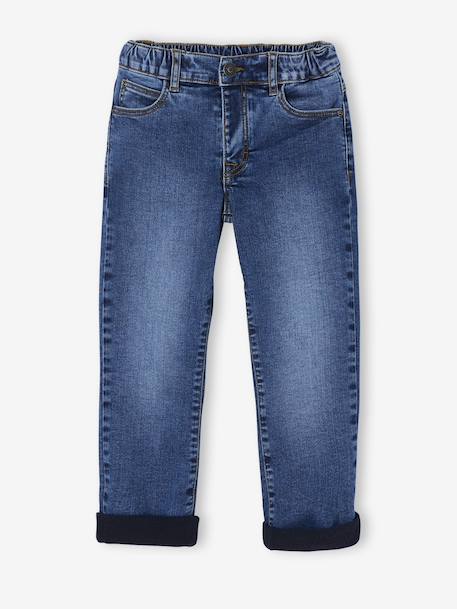 Lined Denim Jeans for Boys stone - vertbaudet enfant 