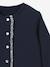 Cardigan in organic cotton fleece for babies CYRILLUS navy blue - vertbaudet enfant 