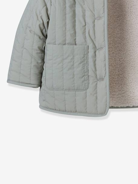 Reversible Jacket for Babies, CYRILLUS aqua green - vertbaudet enfant 