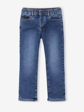 Jean denim doublé maille polaire garçon - vertbaudet enfant Garçon-Jean denim doublé maille polaire garçon