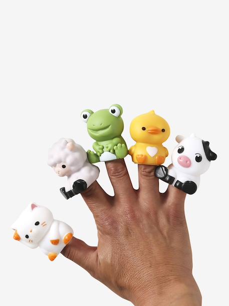 Cube Tower with Finger Puppets green - vertbaudet enfant 