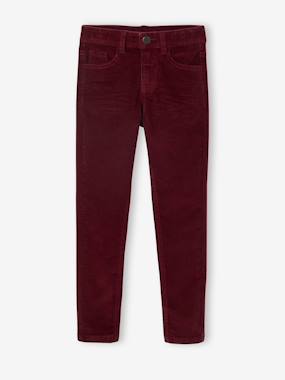 -Pantalon slim velours garçon