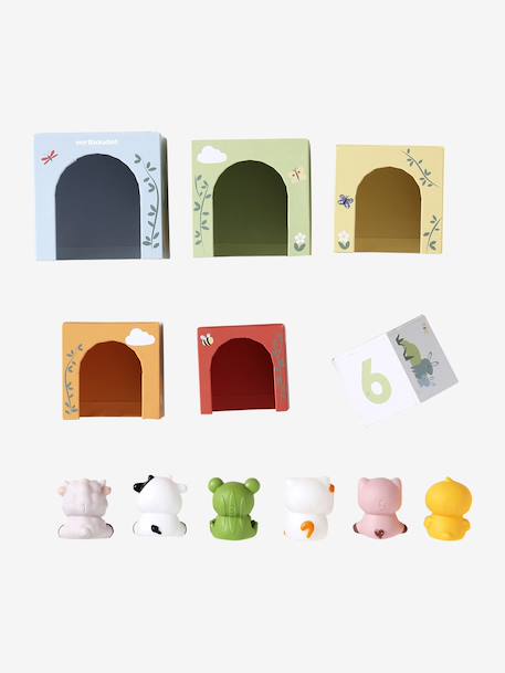 Cube Tower with Finger Puppets green - vertbaudet enfant 