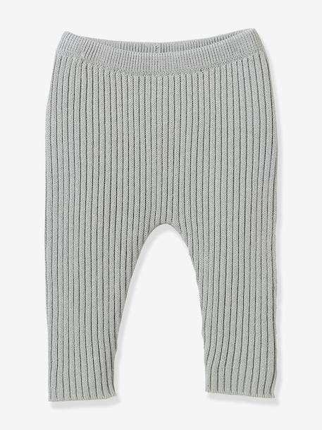 Set in Knitted Fabric with Liberty Fabric Collar for Babies, CYRILLUS rose - vertbaudet enfant 