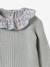 Set in Knitted Fabric with Liberty Fabric Collar for Babies, CYRILLUS rose - vertbaudet enfant 
