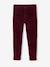 Slim Leg Corduroy Trousers for Boys bordeaux red+Tan - vertbaudet enfant 