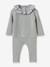 Set in Knitted Fabric with Liberty Fabric Collar for Babies, CYRILLUS rose - vertbaudet enfant 