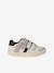 Trainers with Leather Hook-&-Loop Straps for Children ecru+set white - vertbaudet enfant 