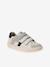 Trainers with Leather Hook-&-Loop Straps for Children ecru+set white - vertbaudet enfant 
