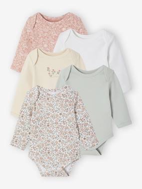 -Lot de 5 bodies naissance avec ouverture américaine