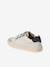 Trainers with Leather Hook-&-Loop Straps for Children ecru+set white - vertbaudet enfant 