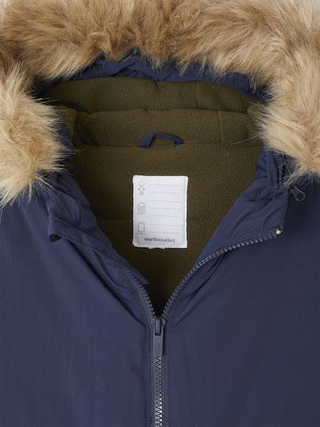 Hooded Parka for Boys navy blue - vertbaudet enfant 
