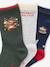 Set of 3 pairs of Christmas socks marl grey - vertbaudet enfant 