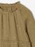 Set of 3 dress + sherpa cardigan + girls tights olive - vertbaudet enfant 