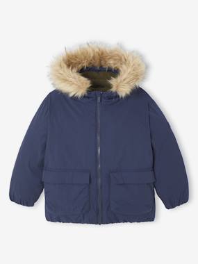Parka garçon à capuche doublée polaire - vertbaudet enfant Garçon-Parka garçon à capuche doublée polaire