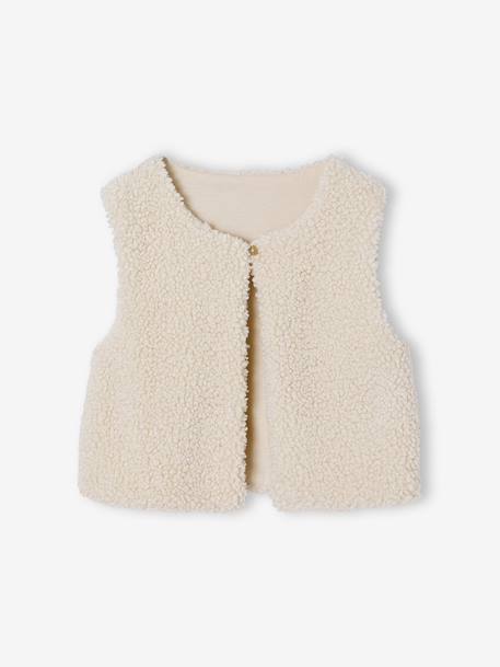 Set of 3 dress + sherpa cardigan + girls tights olive - vertbaudet enfant 