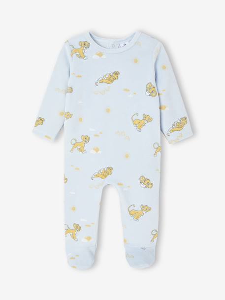 Pack of 2 Disney® Lion King Velour Sleepsuits sky blue - vertbaudet enfant 