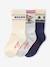 Set of 3 pairs of boys' Christmas socks in bouclé knit ecru - vertbaudet enfant 