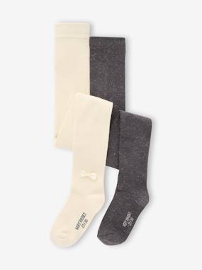 Girls-Underwear-Tights-Pack of 2 pairs of girls' party tights
