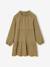 Set of 3 dress + sherpa cardigan + girls tights olive - vertbaudet enfant 